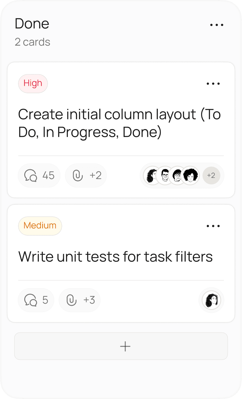 To Do Kanban column